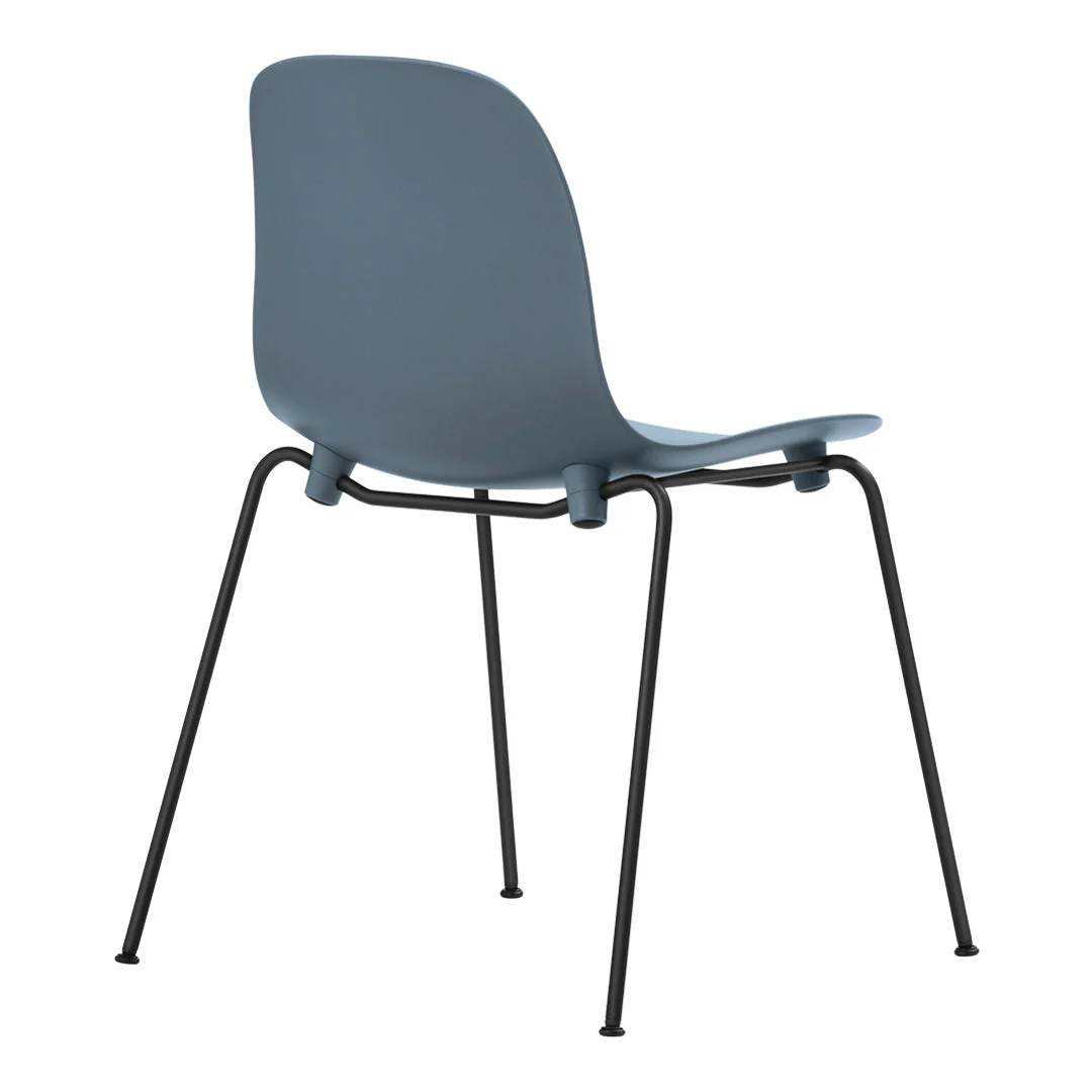 Form Stackable Side Chair - Metal Legs - Fully Upholstered - Image 17