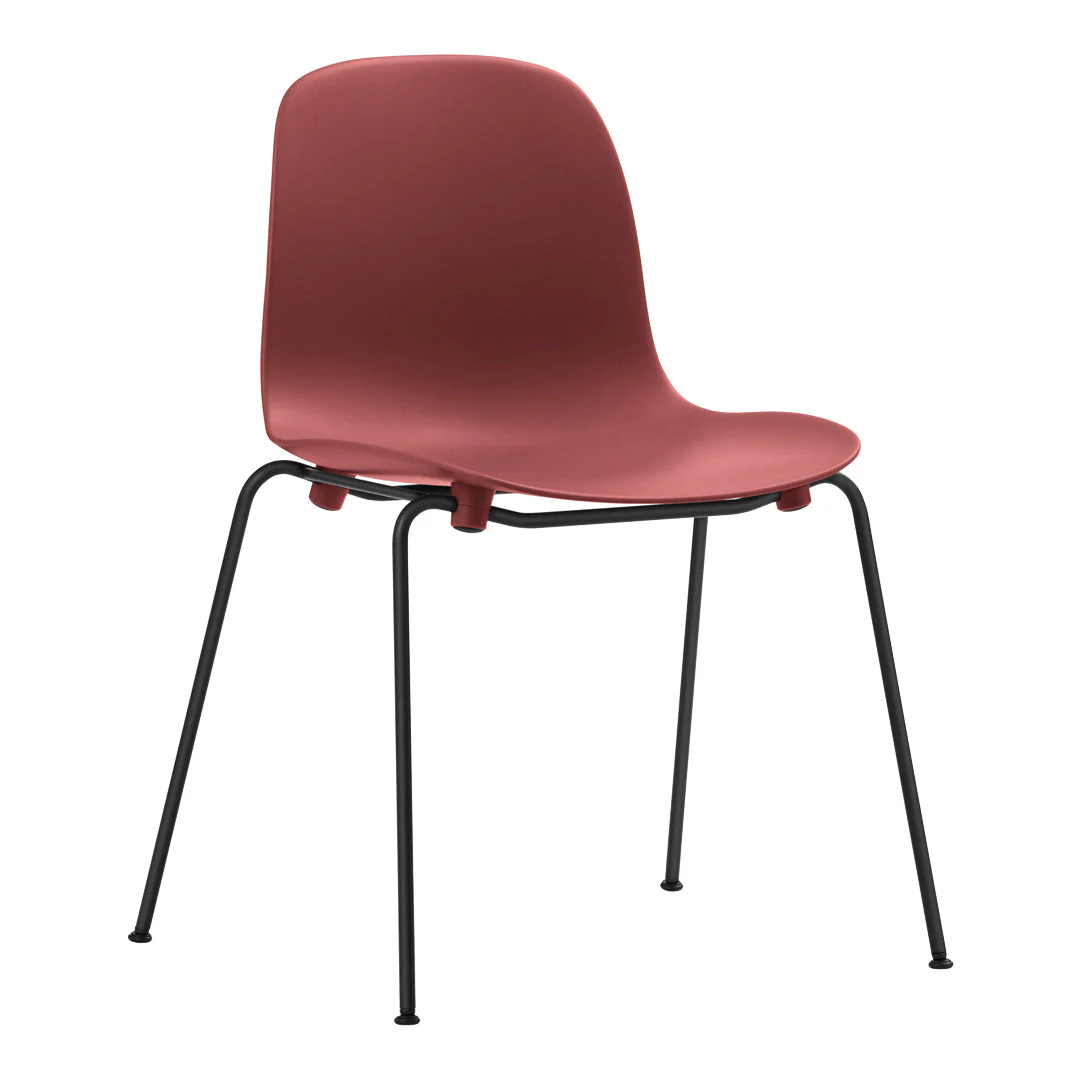 Form Stackable Side Chair - Metal Legs - Fully Upholstered - Image 23