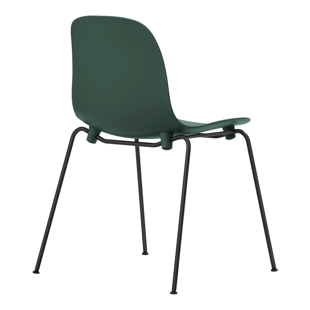 Form Stackable Side Chair - Metal Legs - Fully Upholstered - Image 26