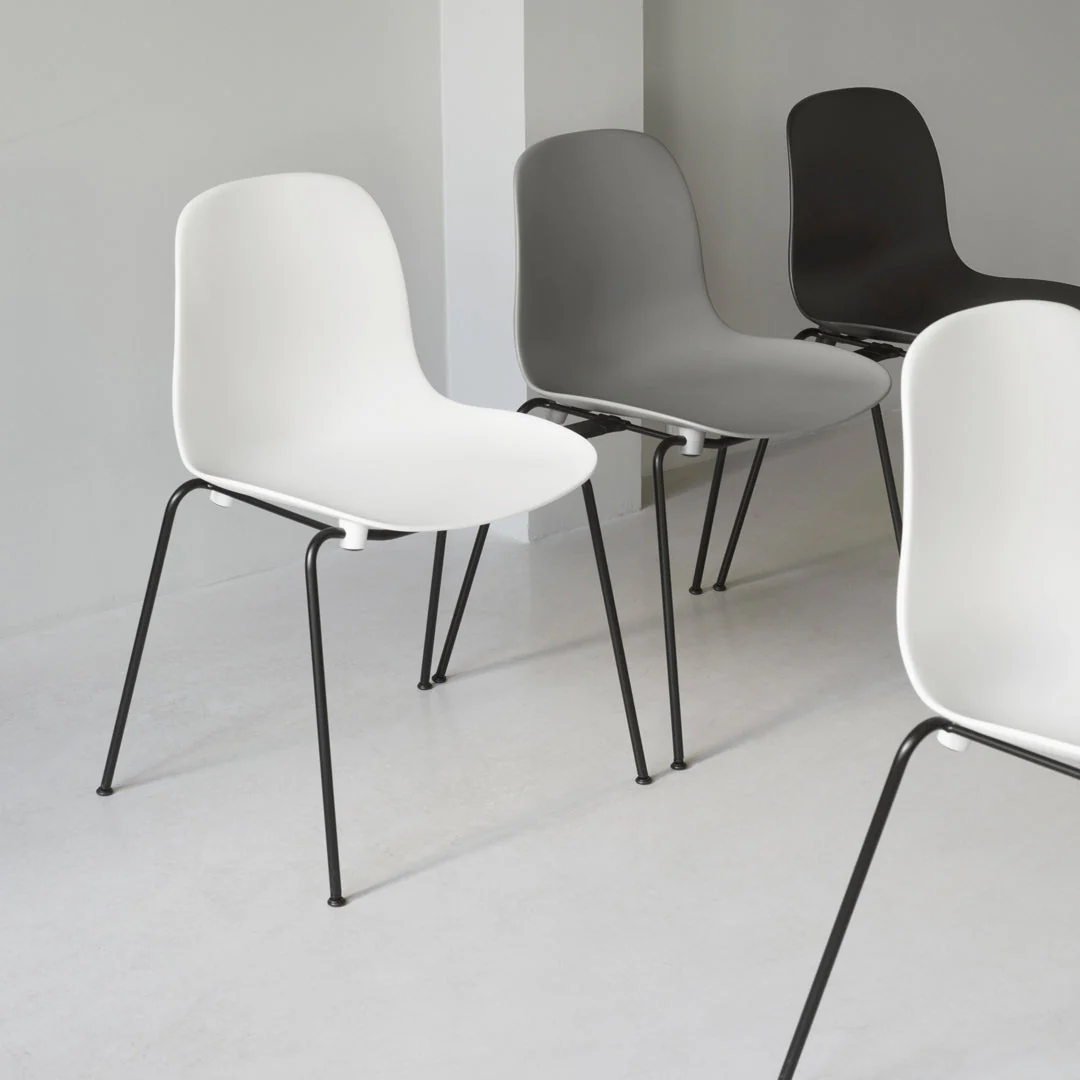 Form Stackable Side Chair - Metal Legs - Fully Upholstered - Image 29