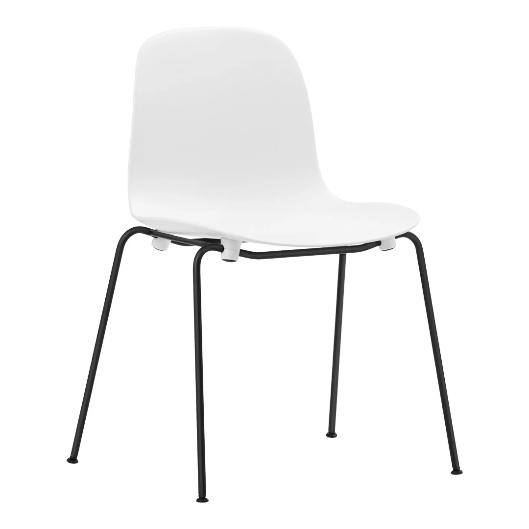 Form Stackable Side Chair - Metal Legs - Fully Upholstered - Image 6