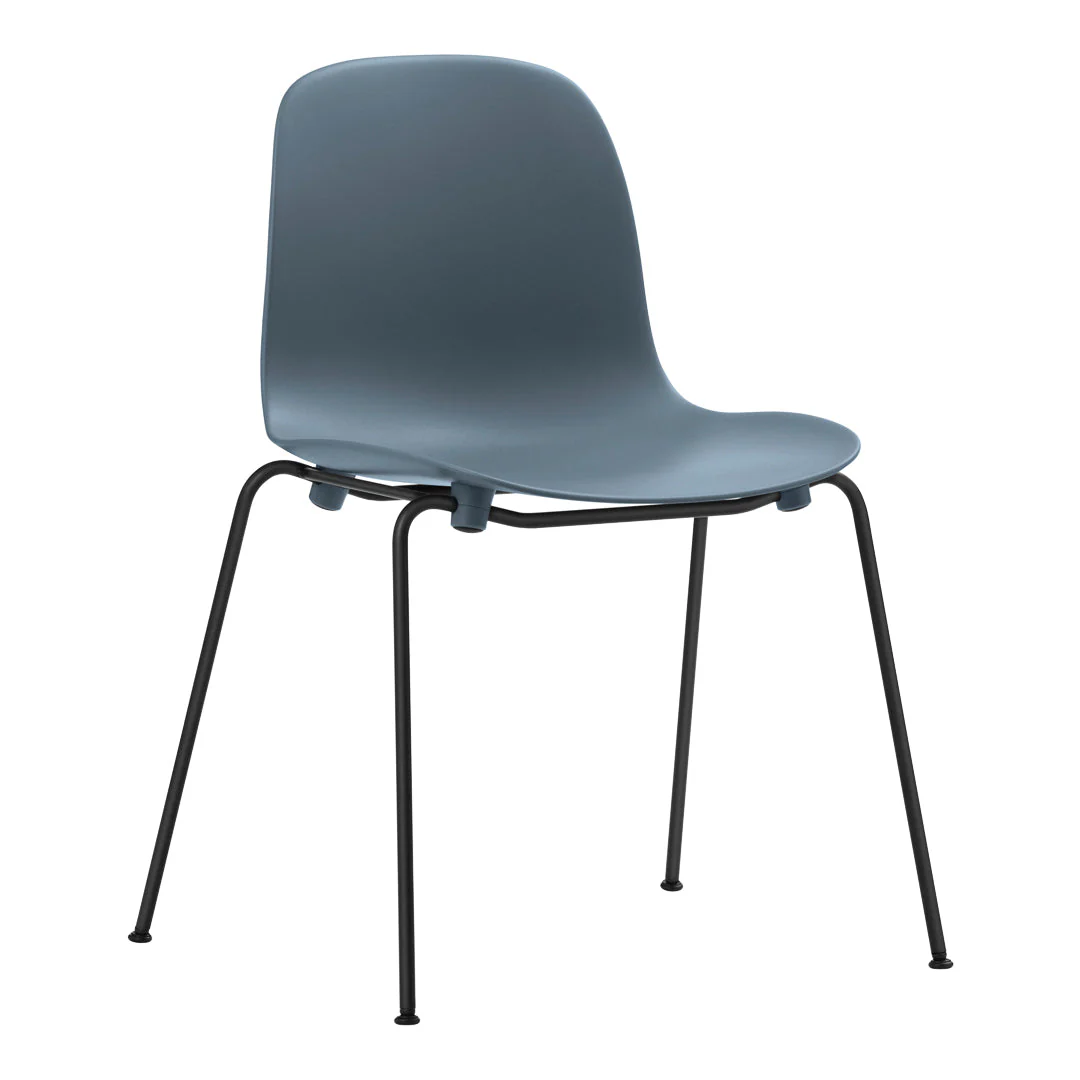 Form Stackable Side Chair - Metal Legs - Fully Upholstered - Image 7