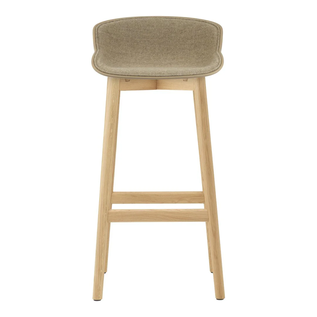 Hyg Bar Stool - Front Upholstered / Wood Base - Image 3