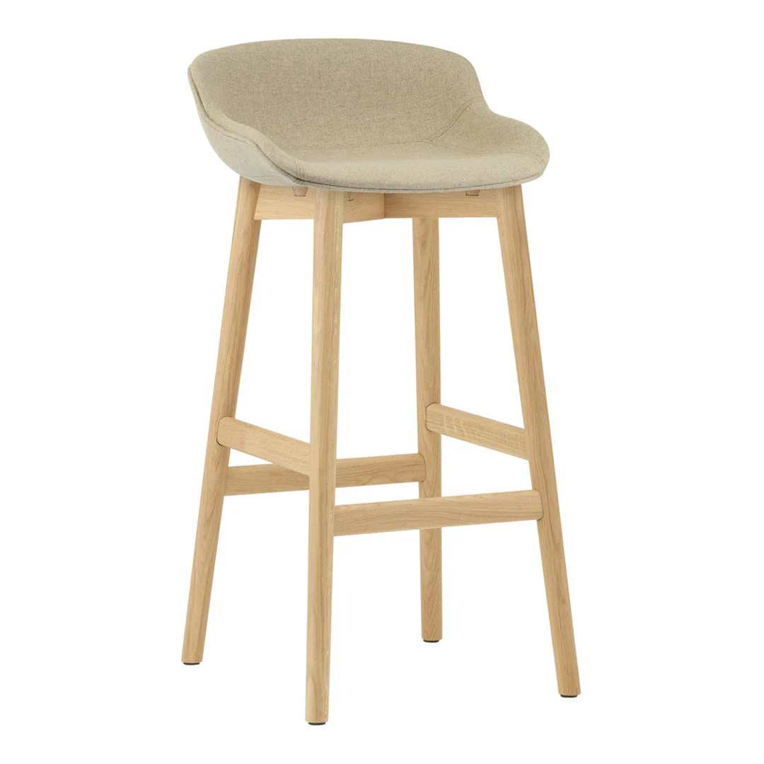 Hyg Bar Stool - Full Upholstery / Wood Base - Image 13
