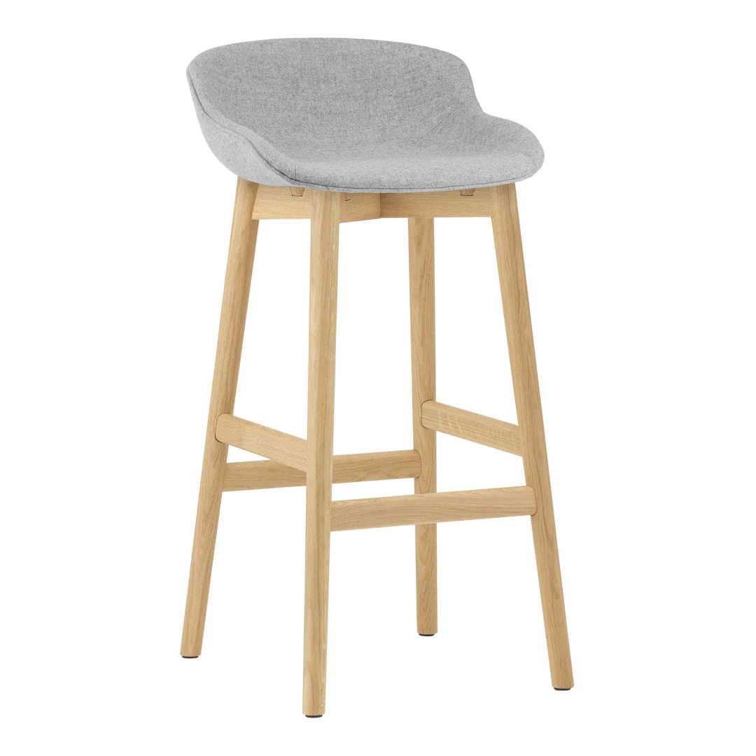 Hyg Bar Stool - Full Upholstery / Wood Base - Image 15