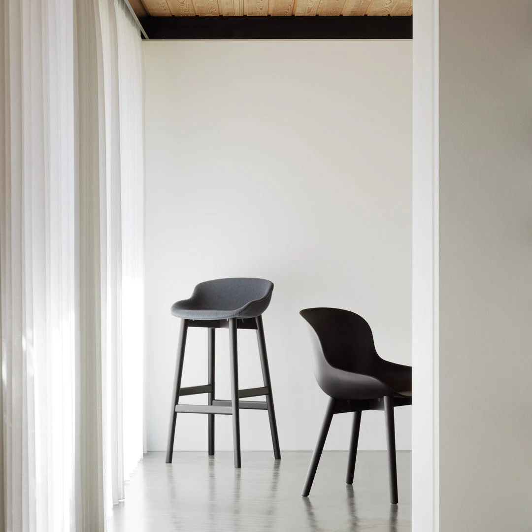 Hyg Bar Stool - Full Upholstery / Wood Base - Image 18