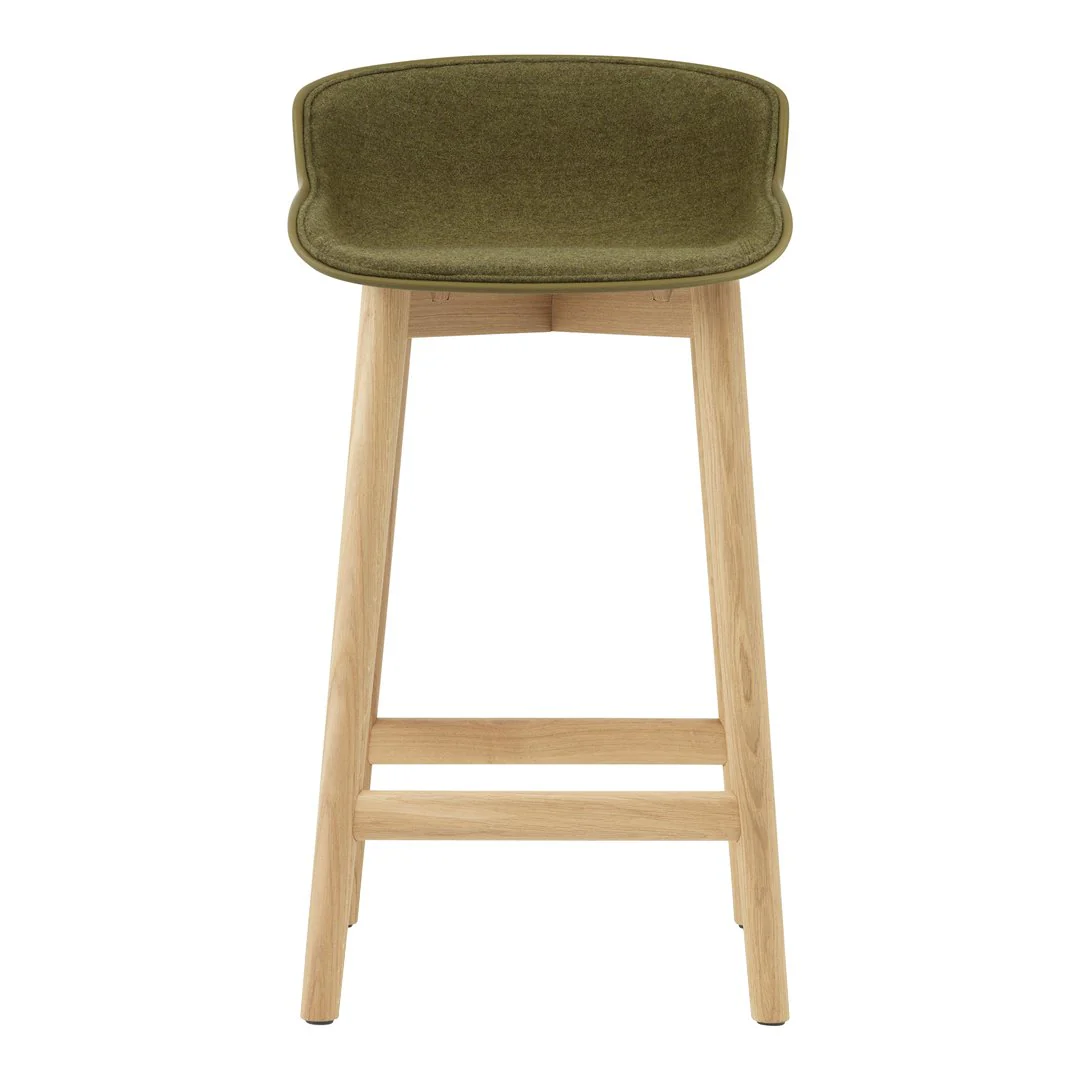 Hyg Counter Stool - Front Upholstered / Wood Base - Image 5