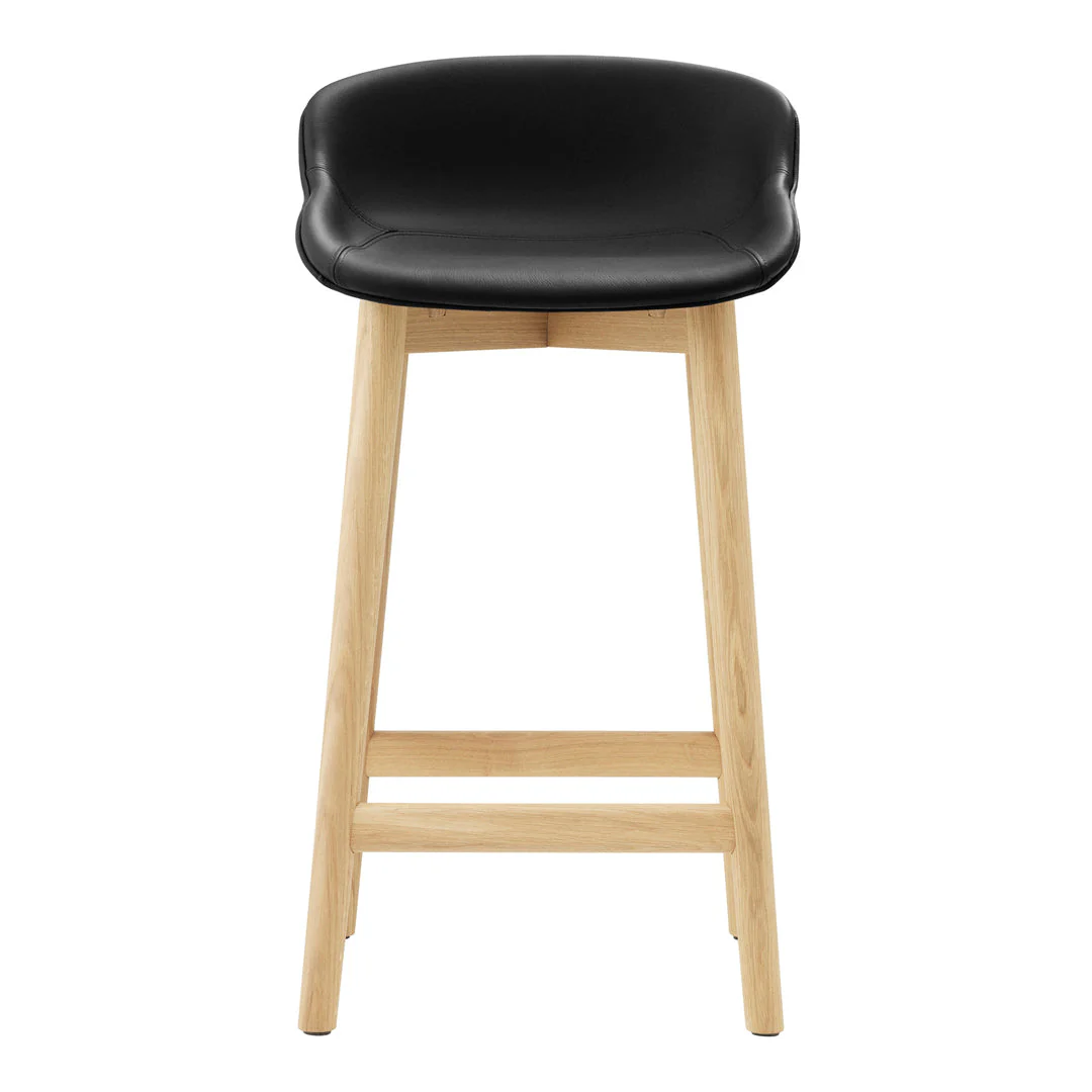 Hyg Counter Stool - Full Upholstery / Wood Base - Image 11