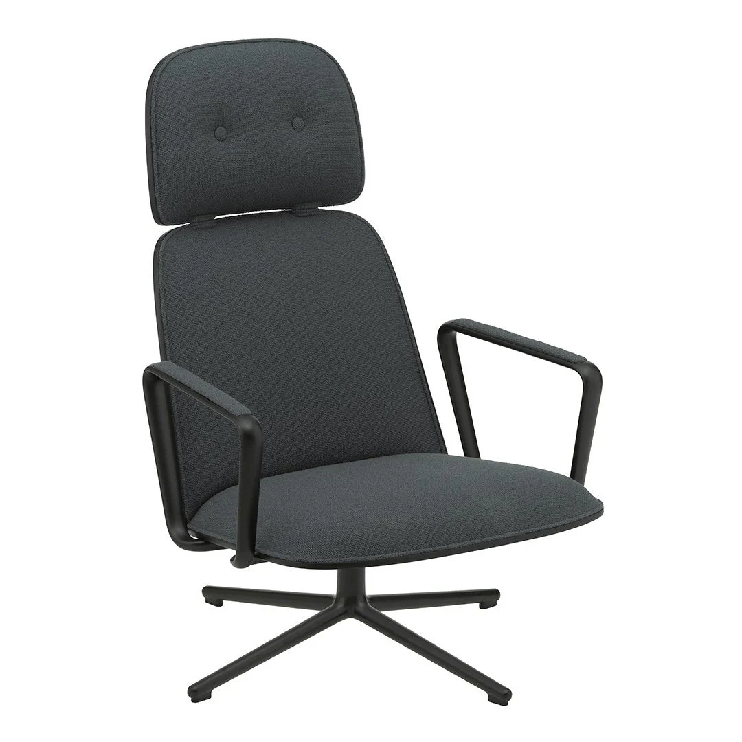 Pad Lounge Chair - High, Swivel Base - Image 4