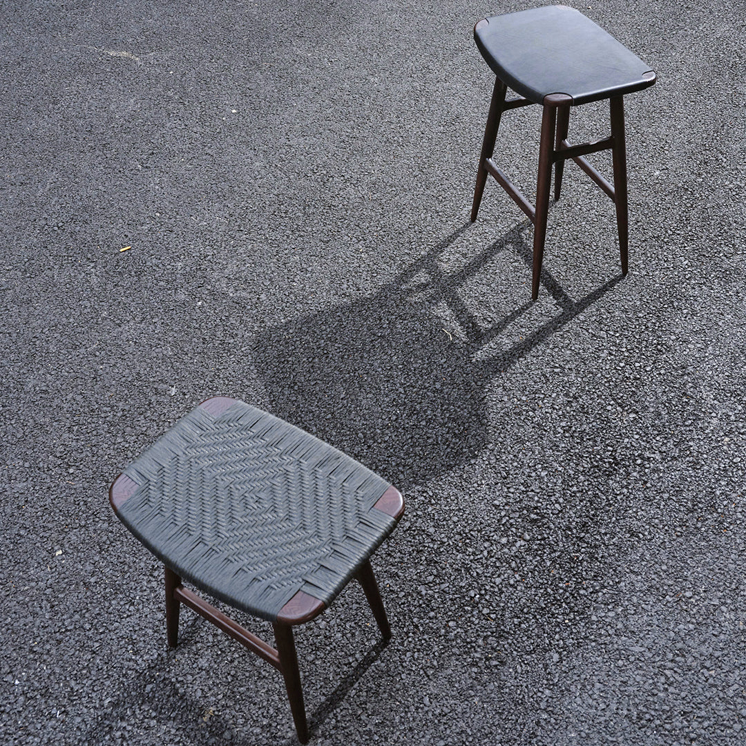 Freja Bar Stool - Leather Seat - Image 3