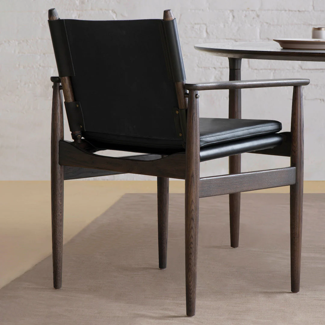 Journey Leather Dining Armchair - Image 7