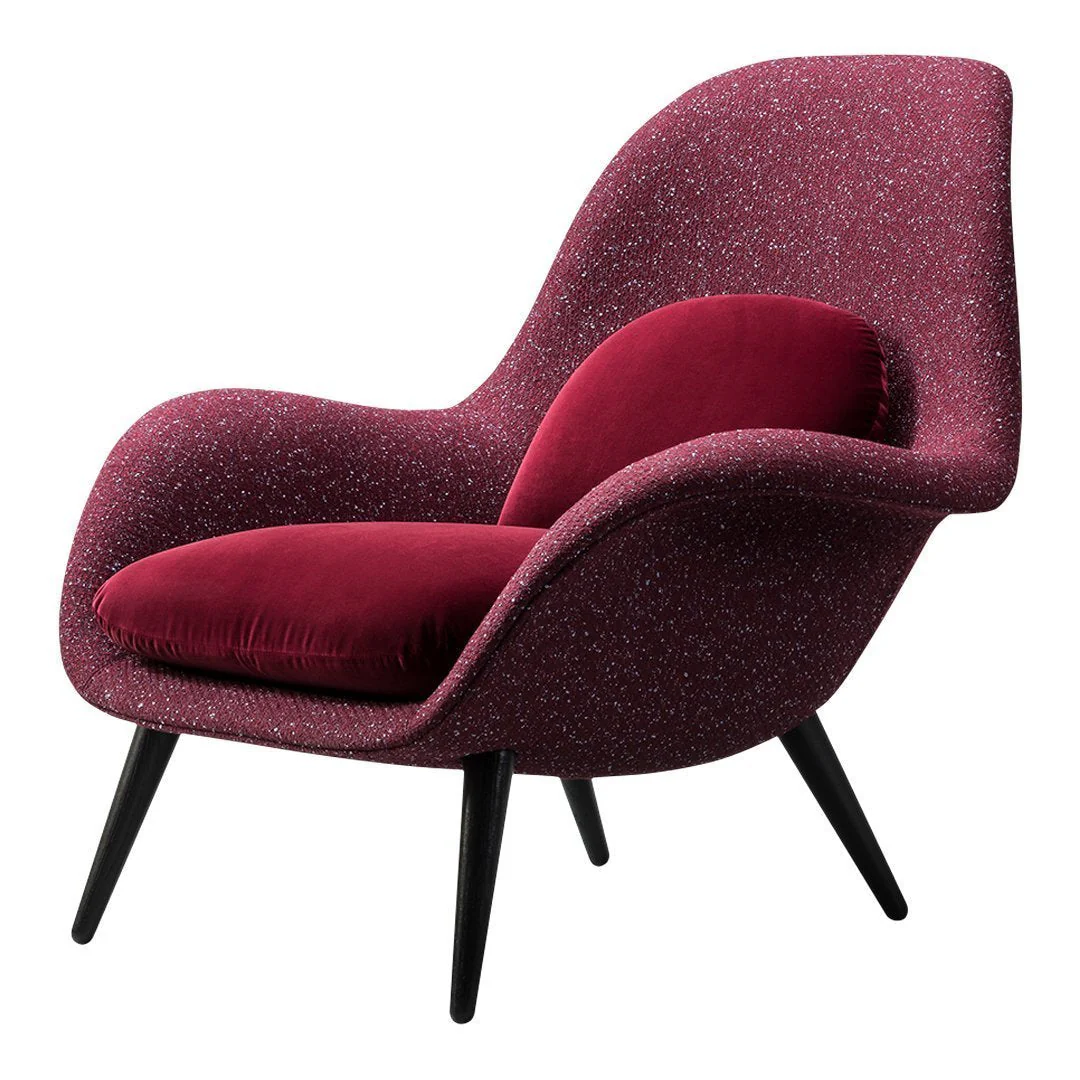 Swoon Lounge Chair - Fabric Shell - Image 2