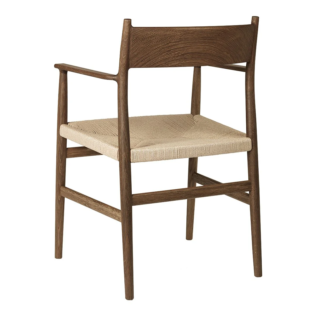 Arv Dining Armchair - Paper Cord Seat - Image 12
