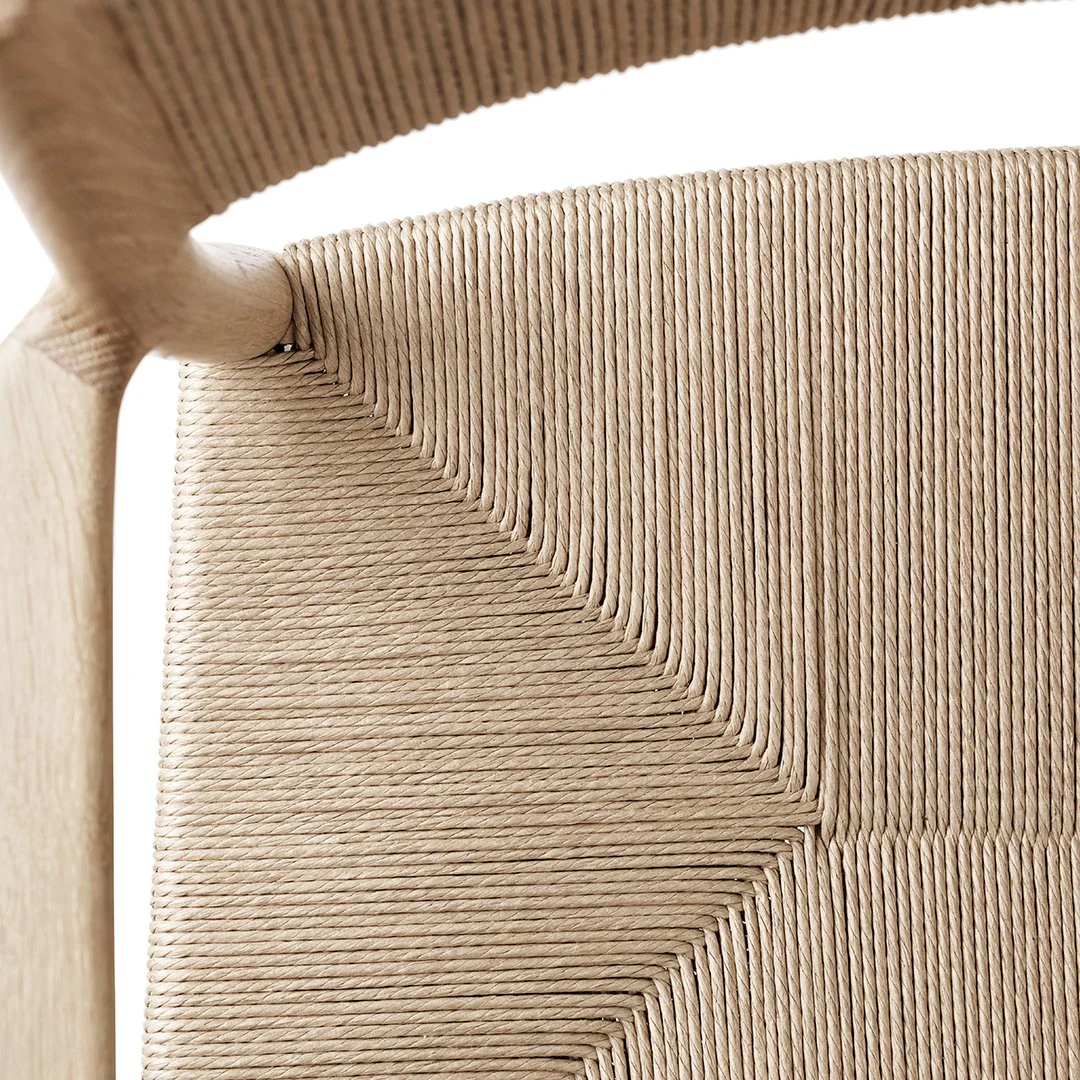 Arv Dining Armchair - Paper Cord Seat - Image 13