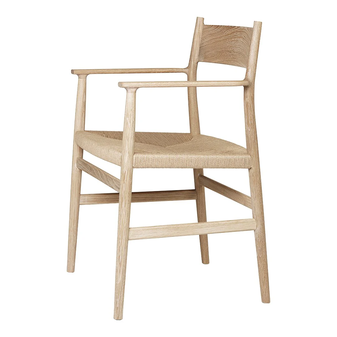Arv Dining Armchair - Paper Cord Seat - Image 7