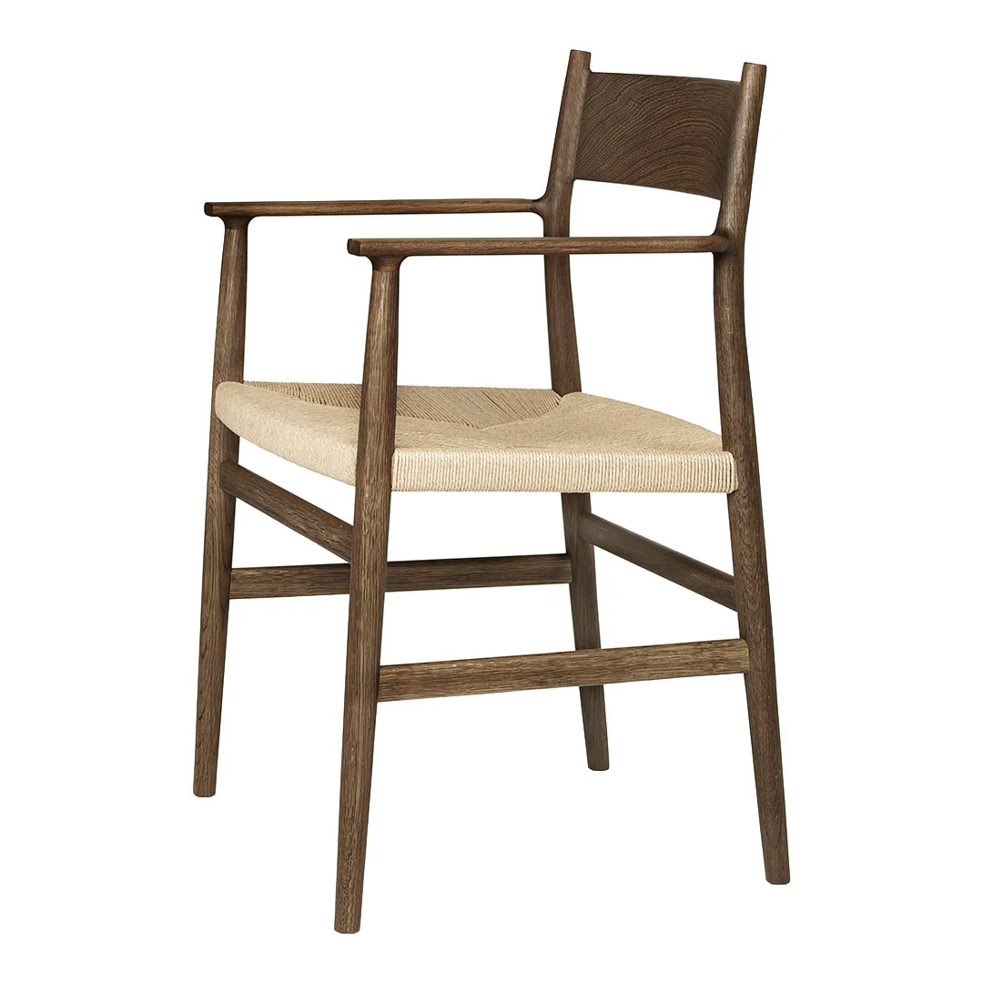 Arv Dining Armchair - Paper Cord Seat - Image 8