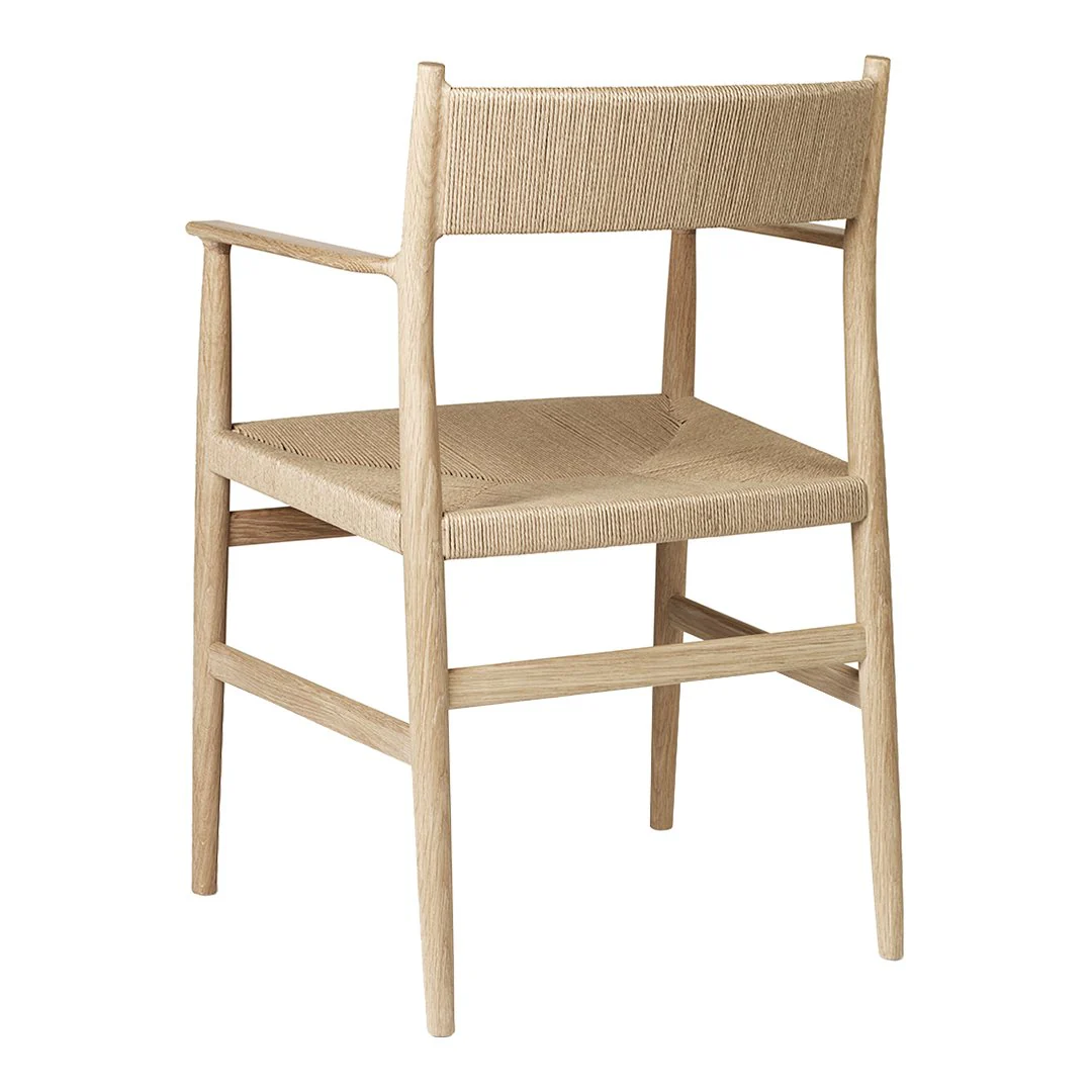 Arv Dining Armchair - Paper Cord Seat - Image 9