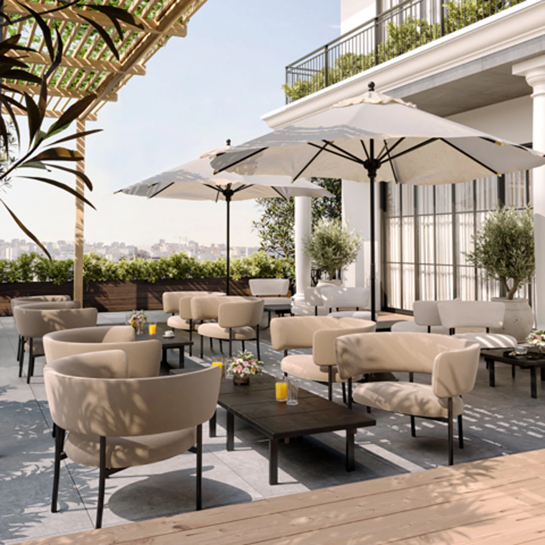 Font Outdoor Lounge Armchair - Image 3