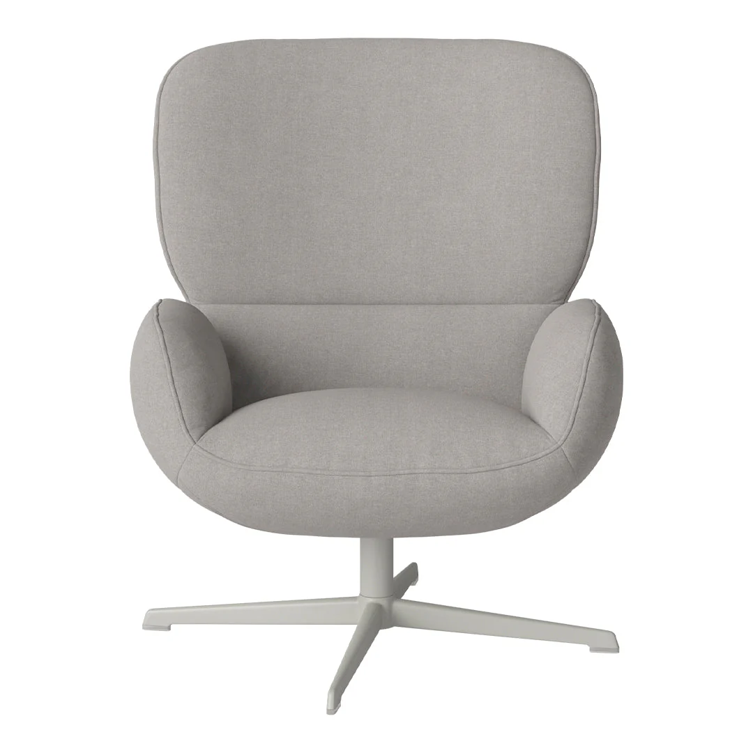Ripon  Armchair - 4-Star Base - Grey Lacquered Steel - Image 101