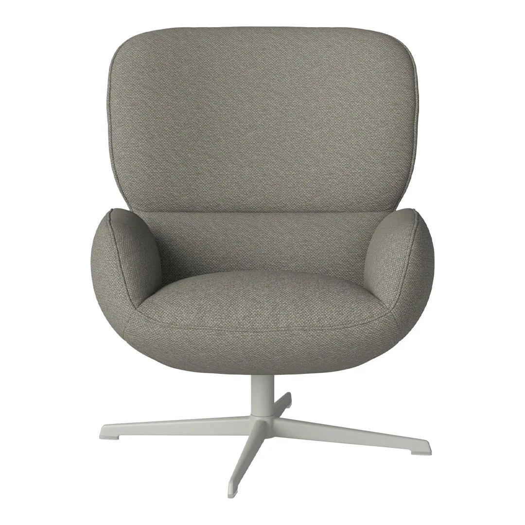 Ripon  Armchair - 4-Star Base - Grey Lacquered Steel - Image 111