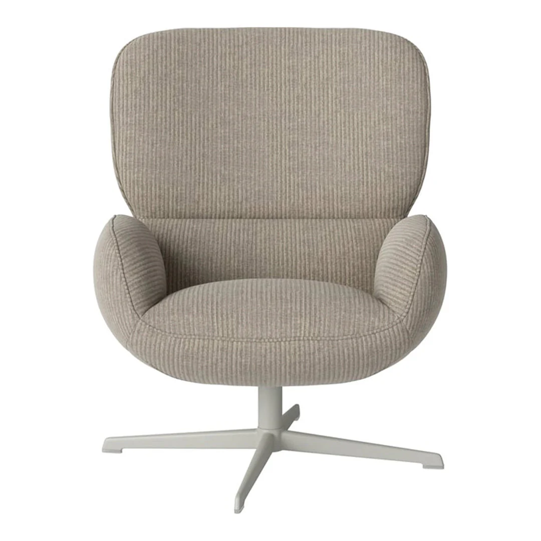Ripon  Armchair - 4-Star Base - Grey Lacquered Steel - Image 113