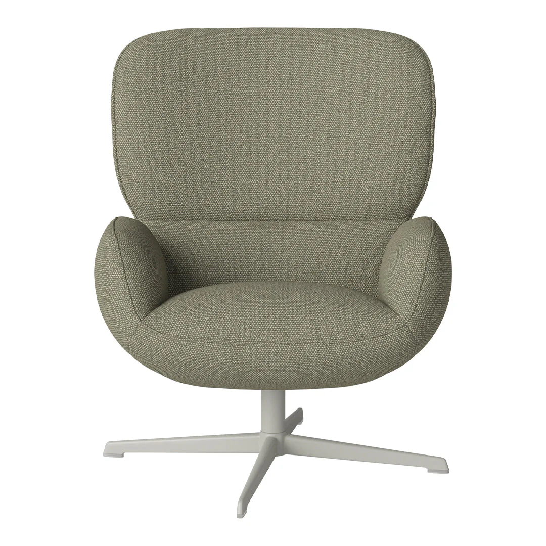 Ripon  Armchair - 4-Star Base - Grey Lacquered Steel - Image 45