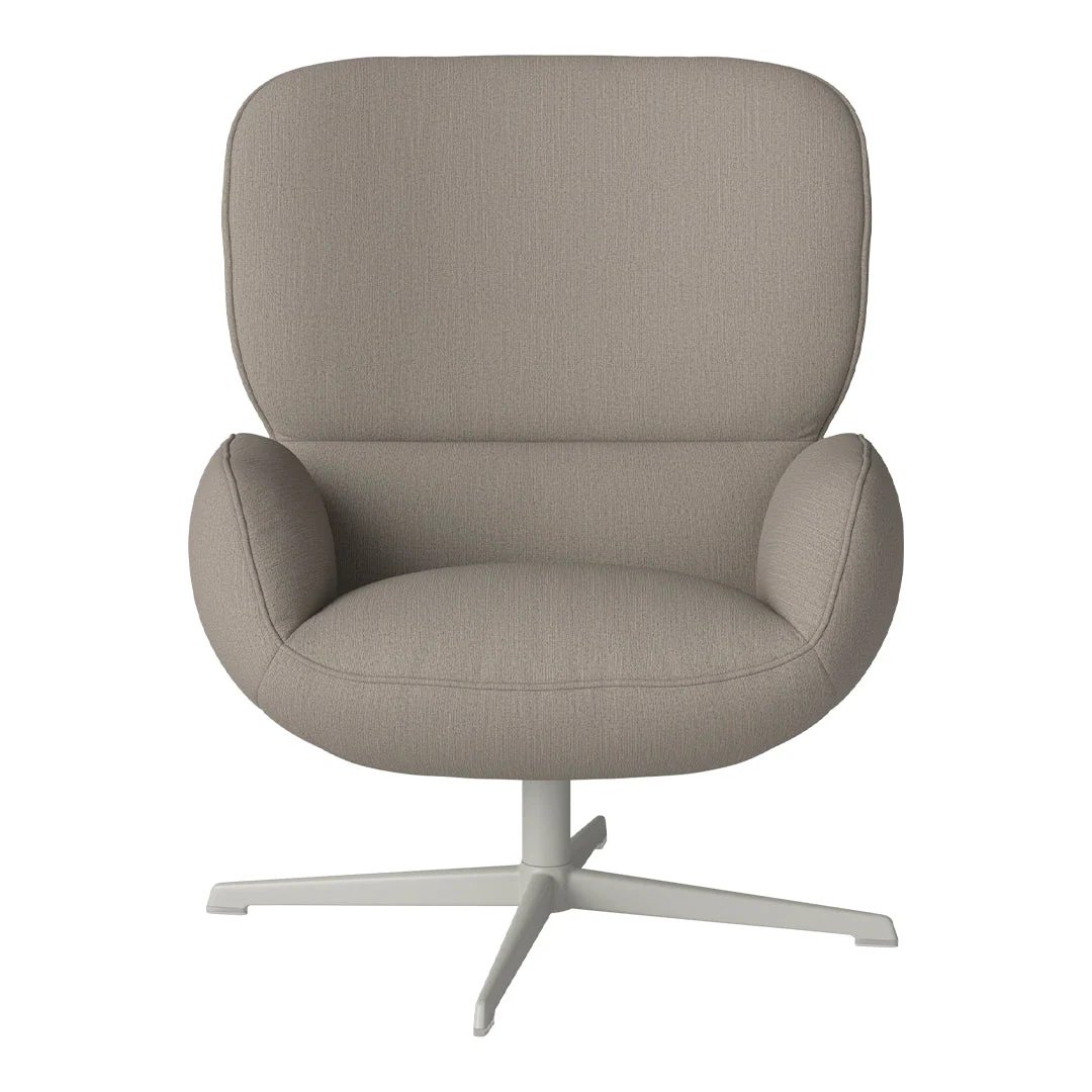 Ripon  Armchair - 4-Star Base - Grey Lacquered Steel - Image 48