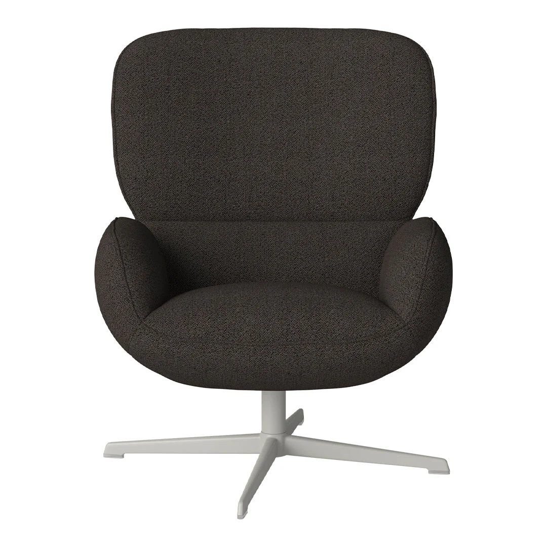 Ripon  Armchair - 4-Star Base - Grey Lacquered Steel - Image 5