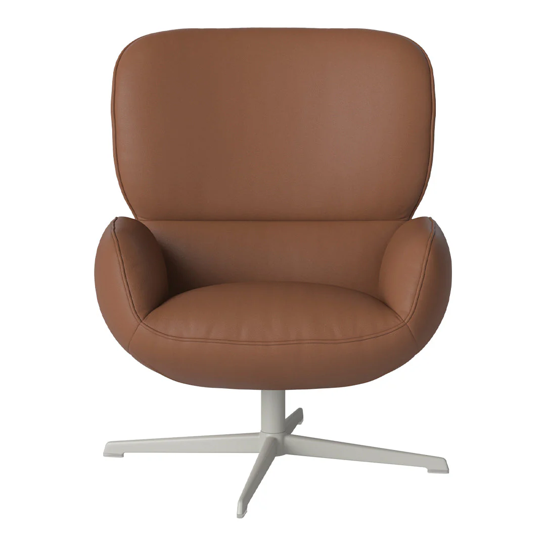 Ripon  Armchair - 4-Star Base - Grey Lacquered Steel - Image 55