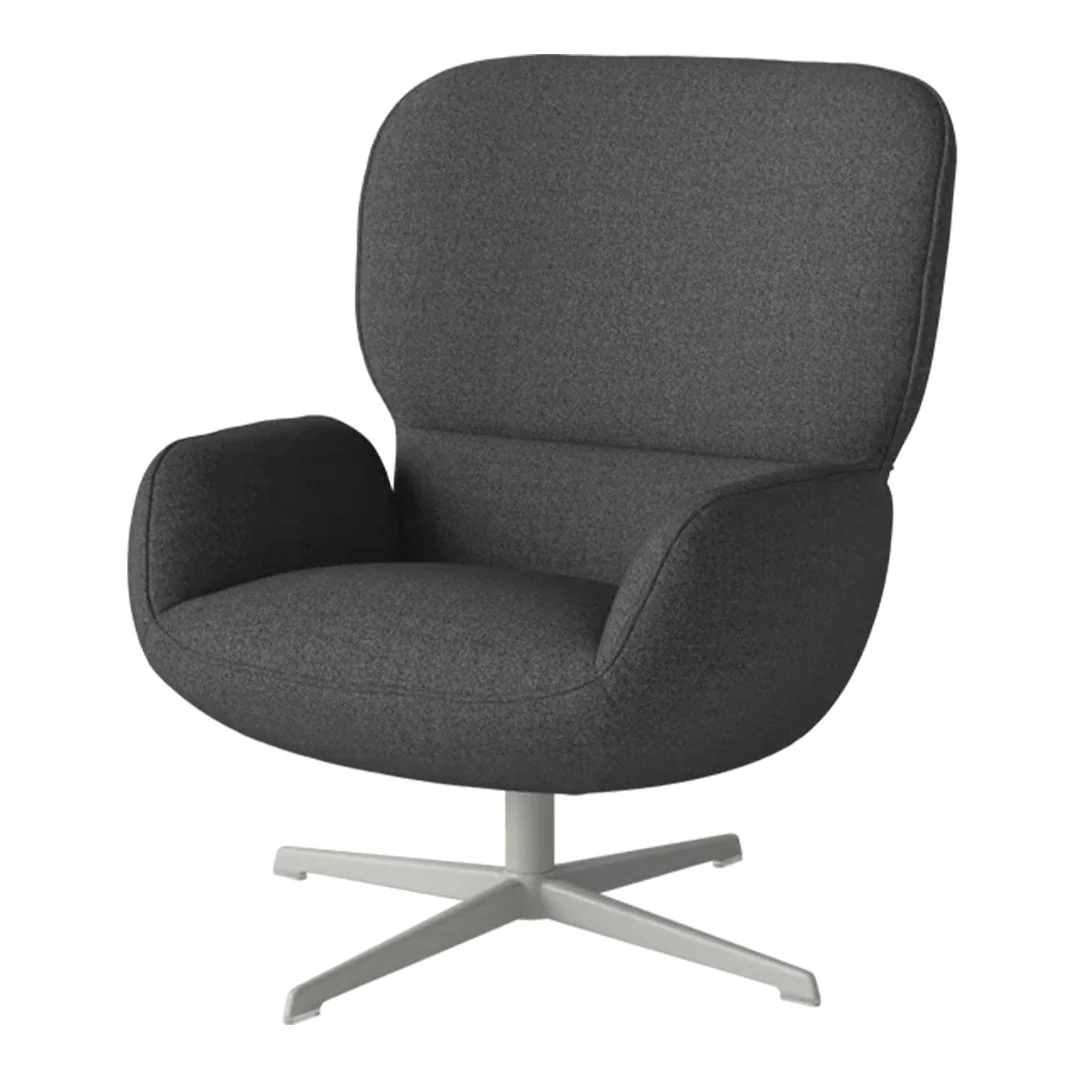Ripon  Armchair - 4-Star Base - Grey Lacquered Steel - Image 59