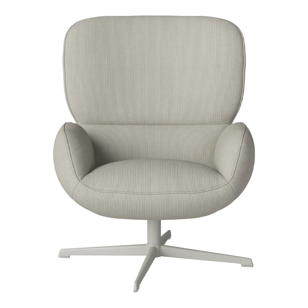 Ripon  Armchair - 4-Star Base - Grey Lacquered Steel - Image 61