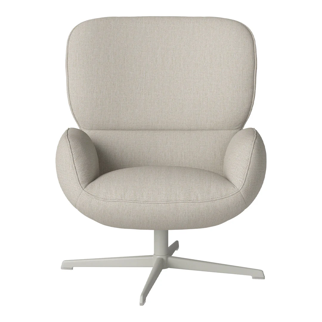 Ripon  Armchair - 4-Star Base - Grey Lacquered Steel - Image 65
