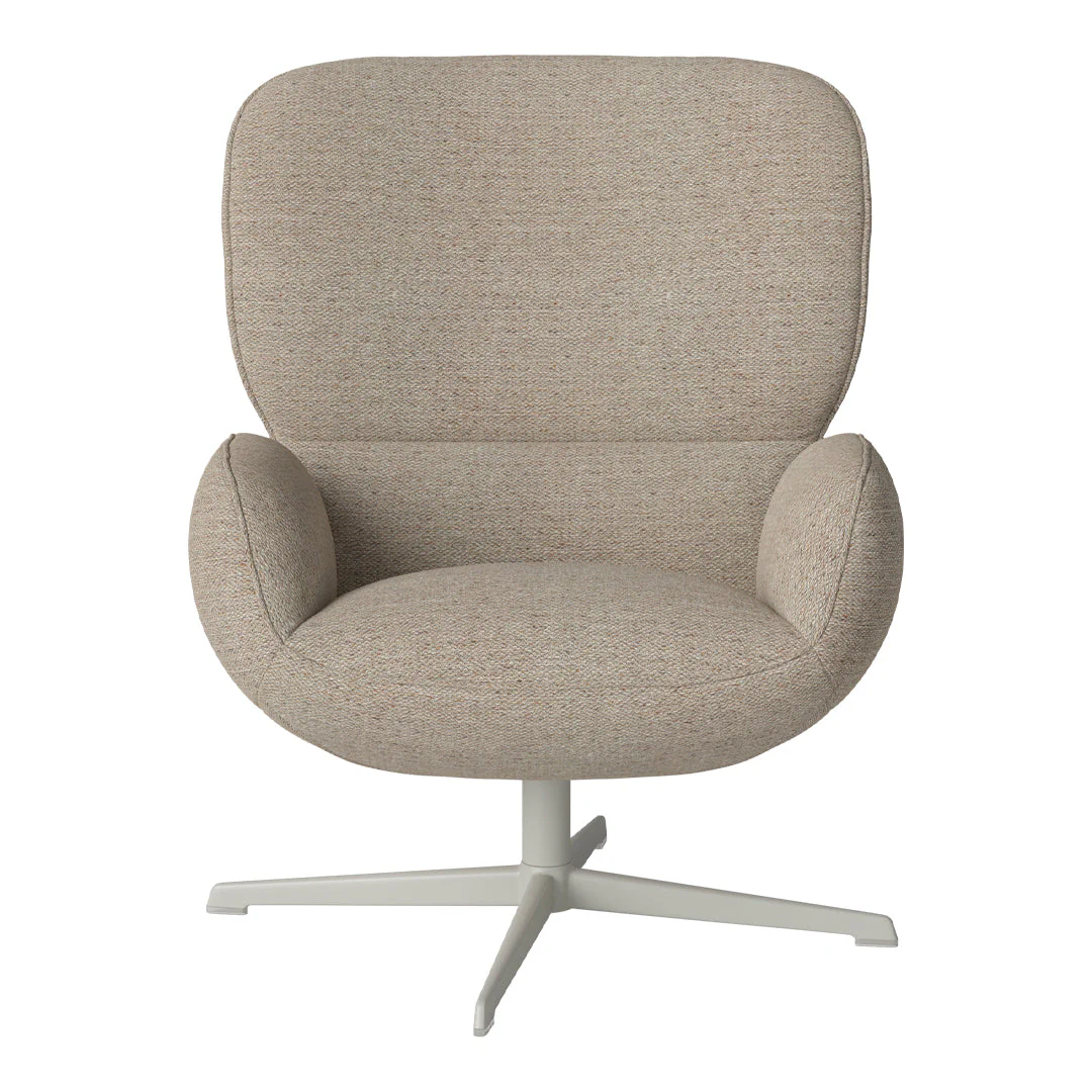 Ripon  Armchair - 4-Star Base - Grey Lacquered Steel - Image 67