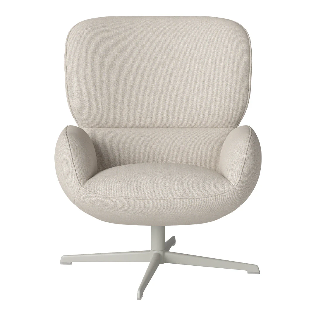 Ripon  Armchair - 4-Star Base - Grey Lacquered Steel - Image 7