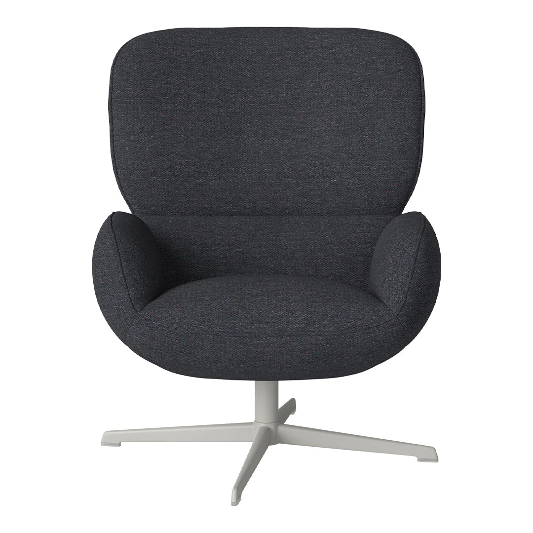 Ripon  Armchair - 4-Star Base - Grey Lacquered Steel - Image 71