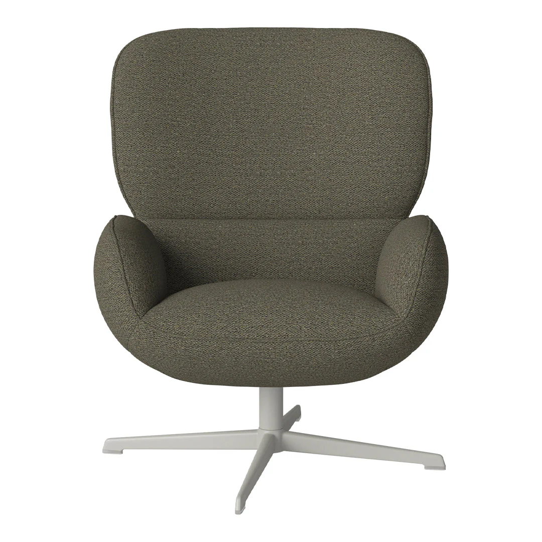 Ripon  Armchair - 4-Star Base - Grey Lacquered Steel - Image 72