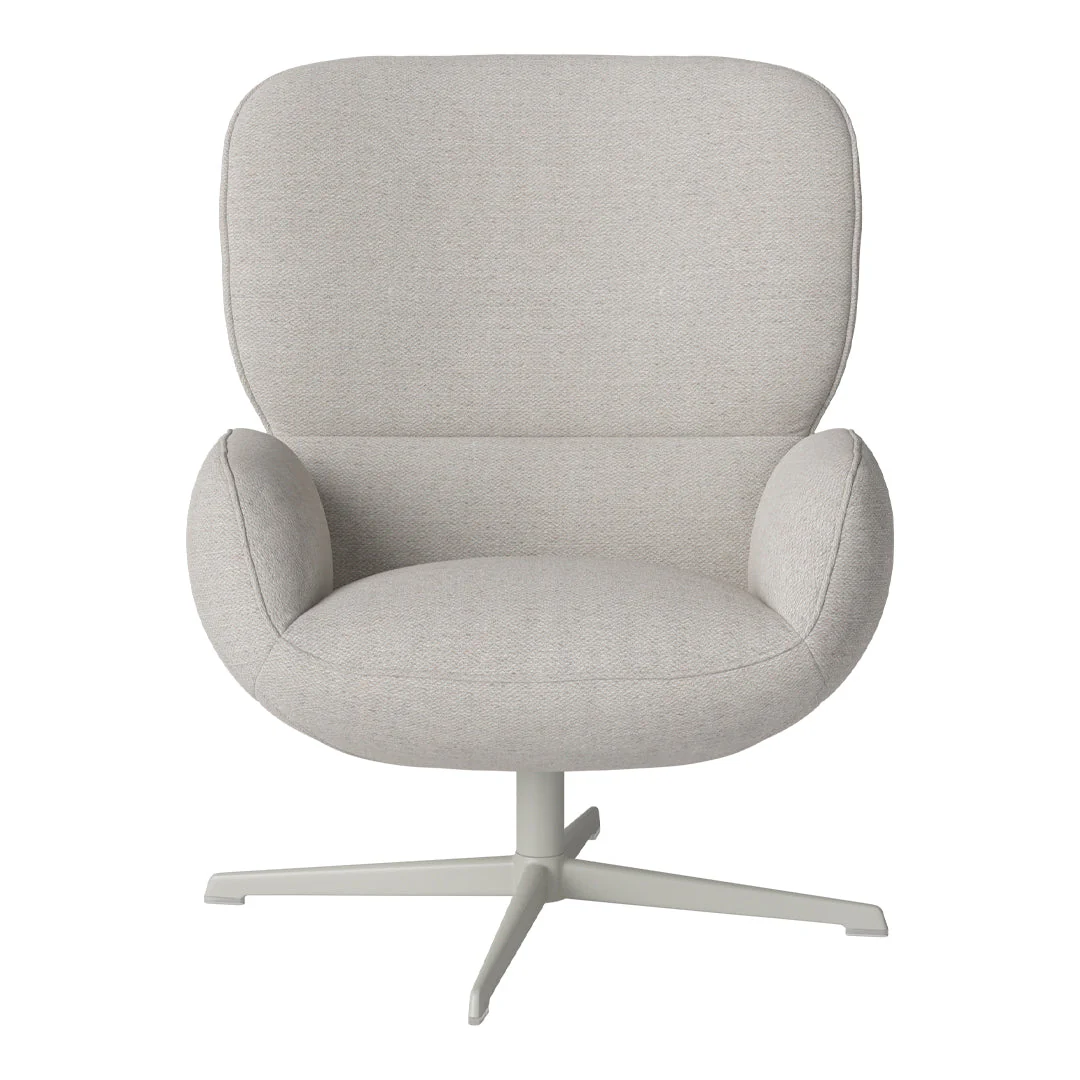 Ripon  Armchair - 4-Star Base - Grey Lacquered Steel - Image 76