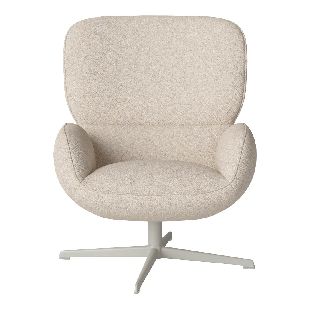 Ripon  Armchair - 4-Star Base - Grey Lacquered Steel - Image 82