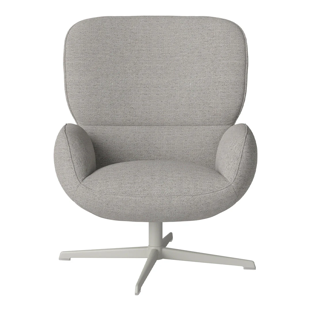Ripon  Armchair - 4-Star Base - Grey Lacquered Steel - Image 84