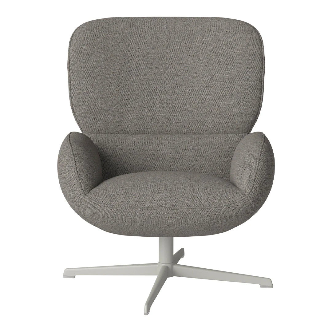 Ripon  Armchair - 4-Star Base - Grey Lacquered Steel - Image 85