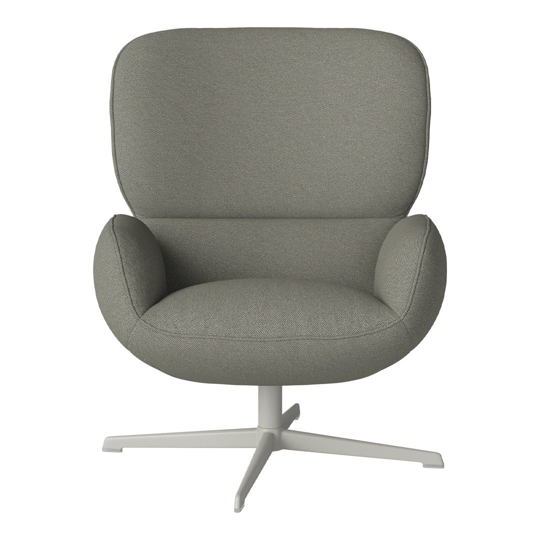 Ripon  Armchair - 4-Star Base - Grey Lacquered Steel - Image 9