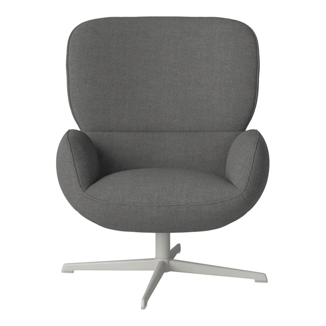 Ripon  Armchair - 4-Star Base - Grey Lacquered Steel - Image 97