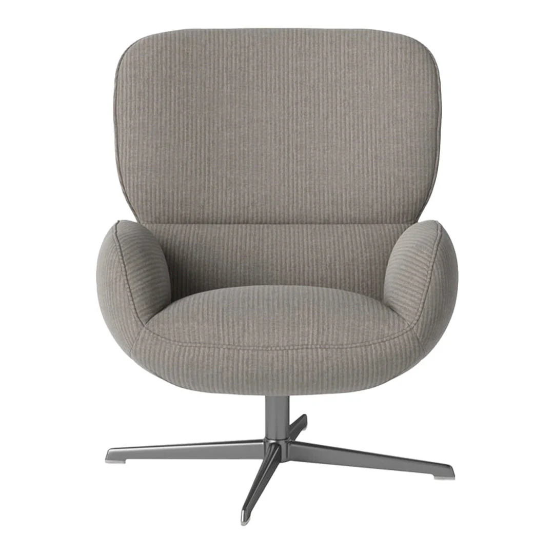 Ripon  Armchair - 4-Star Base - Satin Lacquered Steel - Image 107