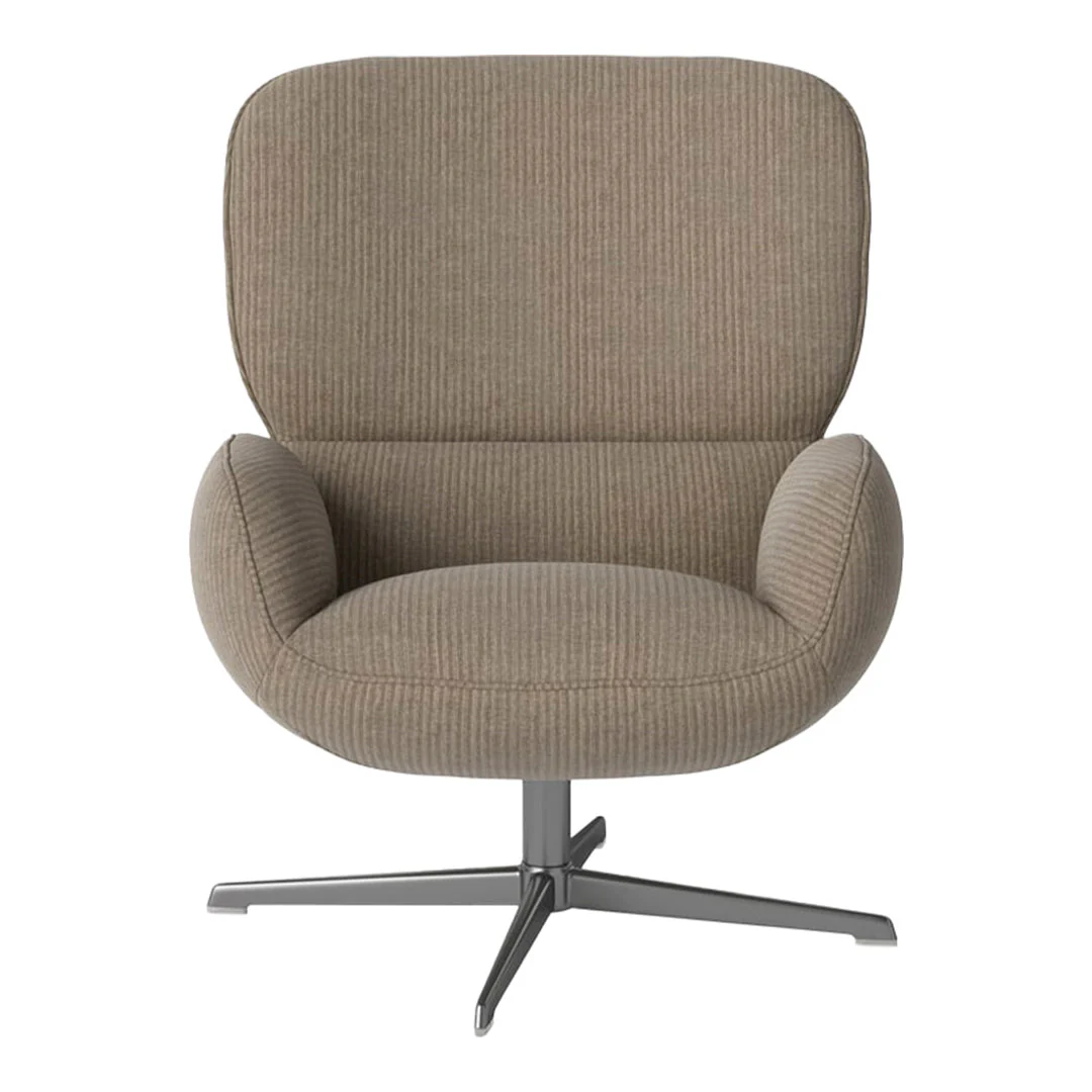 Ripon  Armchair - 4-Star Base - Satin Lacquered Steel - Image 108