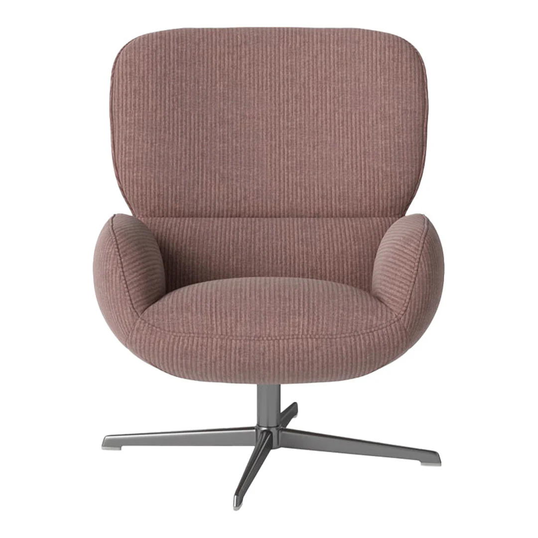 Ripon  Armchair - 4-Star Base - Satin Lacquered Steel - Image 109