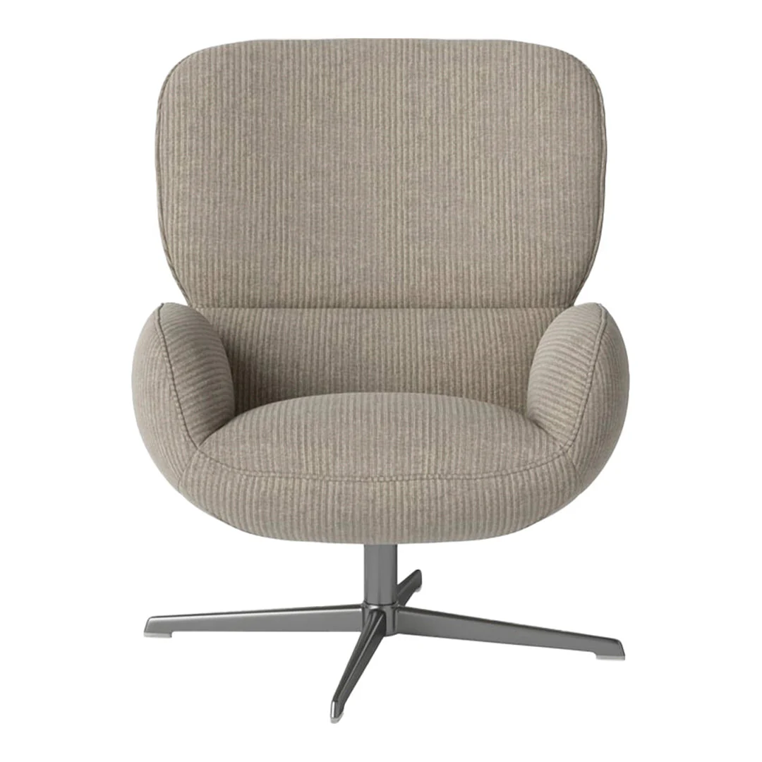 Ripon  Armchair - 4-Star Base - Satin Lacquered Steel - Image 111