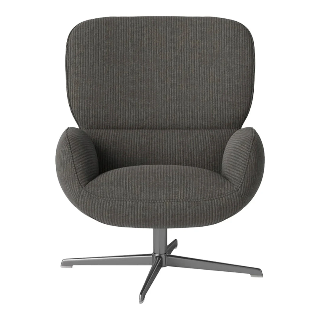 Ripon  Armchair - 4-Star Base - Satin Lacquered Steel - Image 112