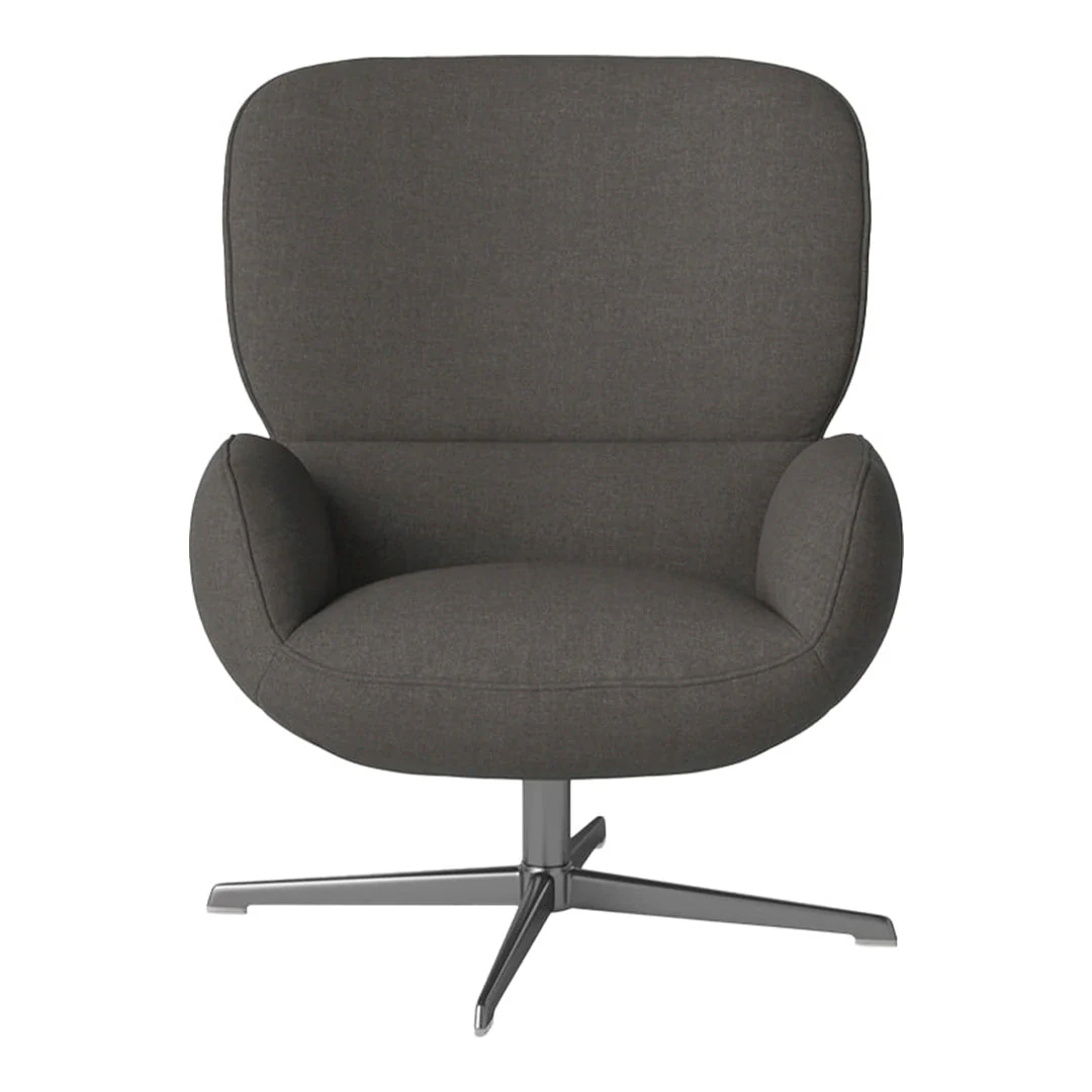 Ripon  Armchair - 4-Star Base - Satin Lacquered Steel - Image 113