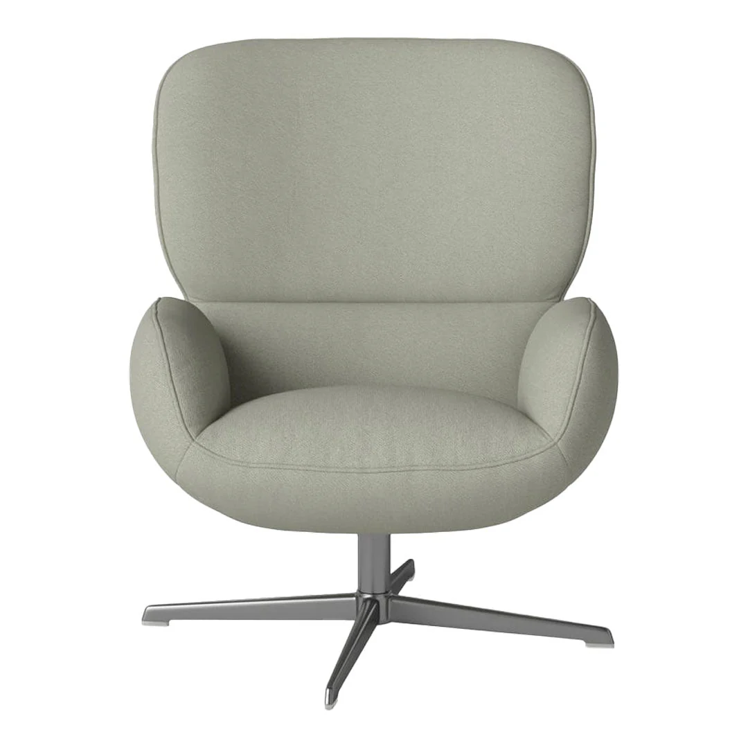 Ripon  Armchair - 4-Star Base - Satin Lacquered Steel - Image 114