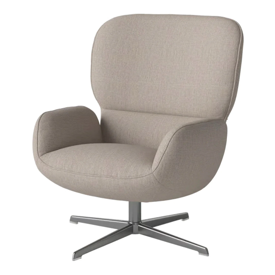Ripon  Armchair - 4-Star Base - Satin Lacquered Steel - Image 115